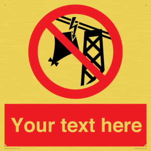 Custom prohibition do not fly kites near overhead electrical power lines